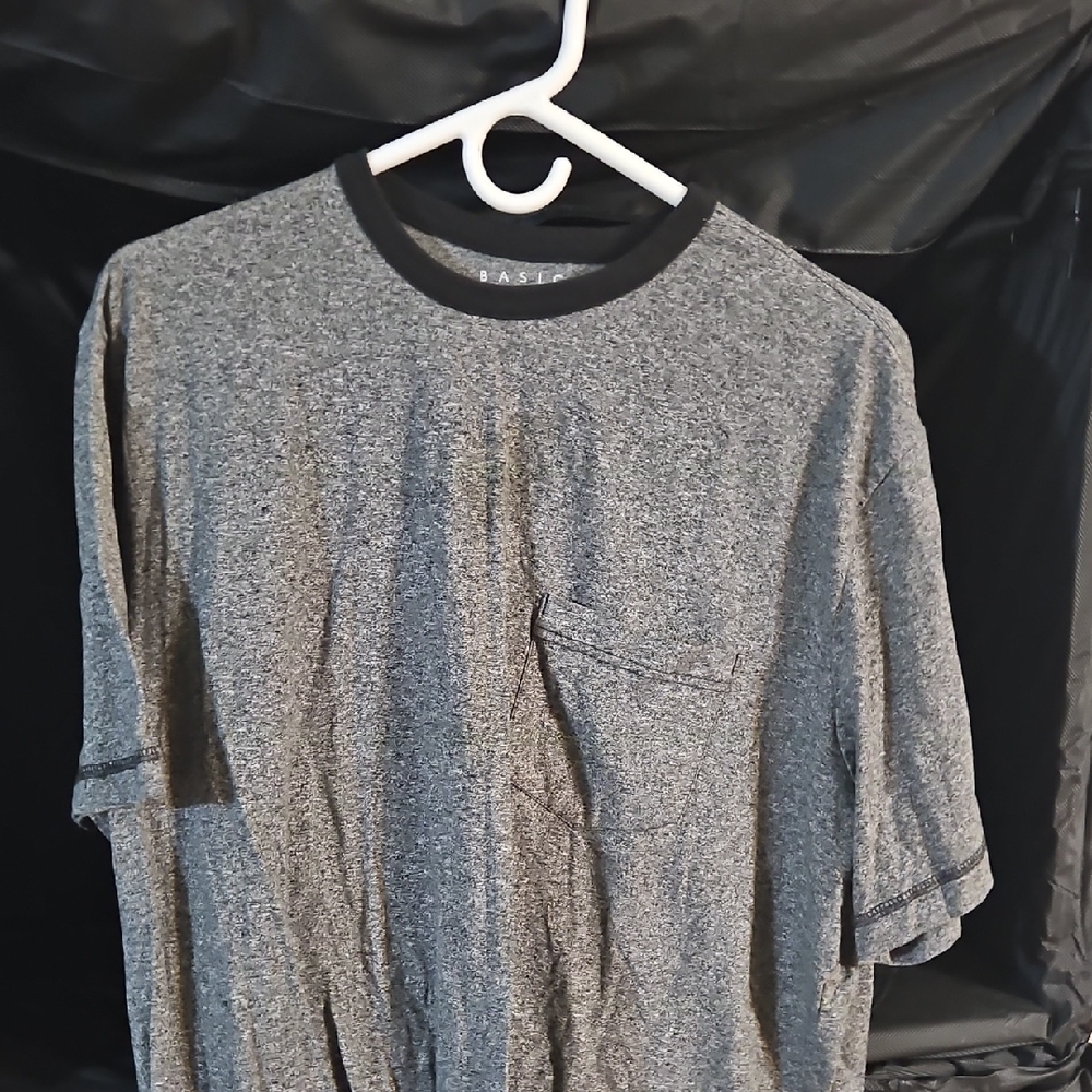 Basic Editions Heather Gray Men's T-Shirt